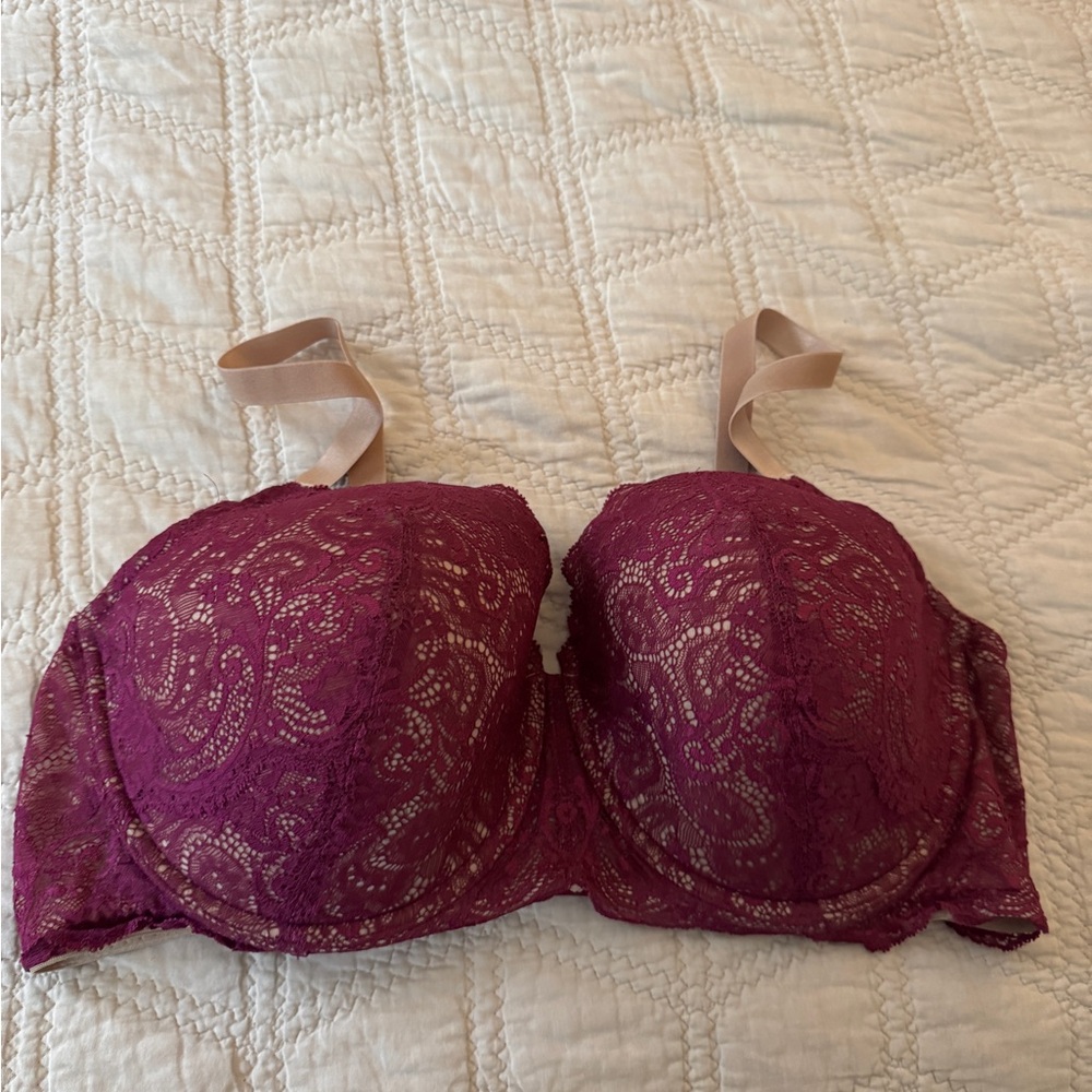 ThirdLove Lace Bra in Rich Plum